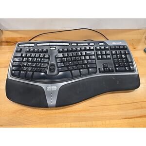 Microsoft Natural Ergonomic Curved Wired Keyboard - 4000 v1.0 Model 1048 KU-0462